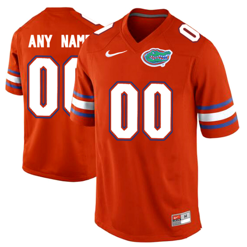 Men Florida Gators Customized College Football Jersey  Orange